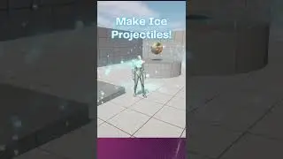 Create Stunning Ice Projectiles in Unreal Engine VFX Tutorial #shorts