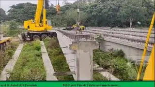 How to launch heavy bridge girder | Bridge girder launching 