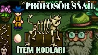 STARDEW VALLEY 1.5 MOBILE PROFESSOR Snail FOSSIL SEEKING ITEM CODES
