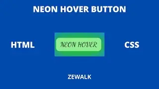 Create a NEON Button using HTML & CSS
