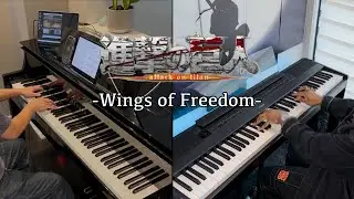 Jiyuu no Tsubasa | Attack on Titan OP2 | Piano Duet ft. Richard Yang