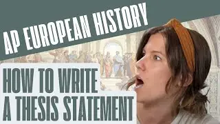 How to write a thesis statement!