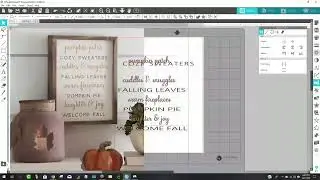 Silhouette CAMEO Reverse Canvas FOR Fall