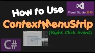 C# tutorial - Use ContextMenuStrip (Right Click Event)_ Visual Studio 2015
