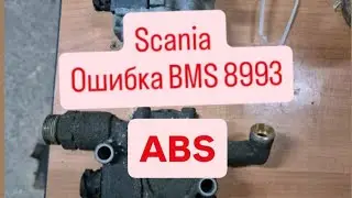 Scania ошибка ABS. Код ошибки: BMS 8993 замыкание клемы B18, причина найдена!