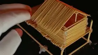 часть 2  Домик из зубочисток готов 👍