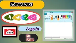 how to make logo in ms paint 💯😇#tipsandtricks  #computerknowledge8259#mspaint  #logodesign