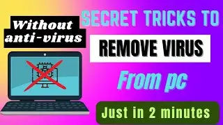 Remove virus 🦠 within 2 minutes from your PC free | Delete virus from your computer #removevirus