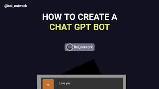 create a chat bot (@OpenAI )
