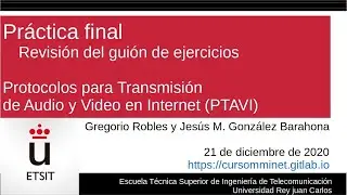 Práctica final. Revisión del guión de ejercicios