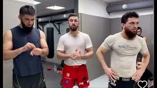 МУБОРАКШО, АЗИЗХАН, АЛИ ЧОРШАНБИЕВ, МАБАТ ОДИНАЕВ И ВСЯ КОМАНДА ПОДДЕРЖАЛИ ХАФИЗА ПЕРЕД БОЕМ 2024