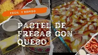 Cómo hacer pastel de fresas con queso en solo tres minutos 🍰