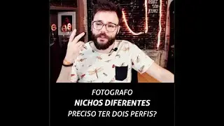 Fotografo nichos diferentes preciso ter dois perfis?