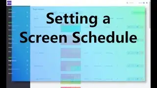 F11 Key - Basics 6 : Setting a Screen Schedule