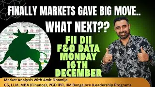 FII DII F&O DATA || NIFTY BANKNIFTY FINNIFTY PREDICTION FOR TOMORROW Monday 16th December 2024
