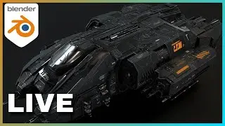 Crafting a Sci-Fi Ship in Blender: Live Stream