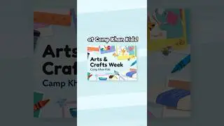 Summer learning continues with Arts & Crafts Week at Camp Khan Kids! camp.khankids.org