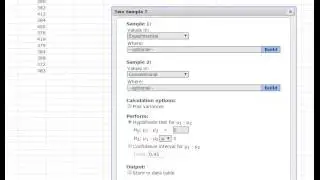 Hypothesis Test Two Means Independent Samples on StatCrunch: Sigmas Unknown Example