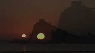 Sunset, enchanting Beautiful of the Sun.