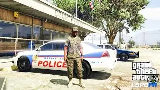 GTA 5 - LSPDFR - EPiSODE 62 - LET'S BE COPS - MILITARY PATROL (GTA 5 PC POLICE MODS) U.S. MARINES