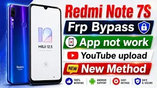 redmi note 7 frp bypass 12.5 / redmi note 8 frp bypass miui 12.5 / redmi note 7s frp bypass