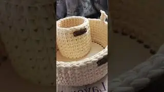 крючком 🧶 из трикотажной пряжи