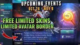 Mobile Legends Upcoming and New Events |  Free Limited Skins and Limited