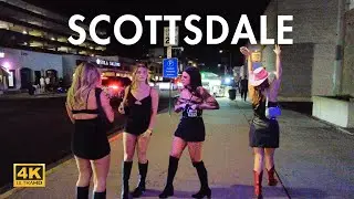 SCOTTSDALE ARIZONA NIGHTLIFE | OLD TOWN SCOTTSDALE ARIZONA WALKING TOUR [4k]