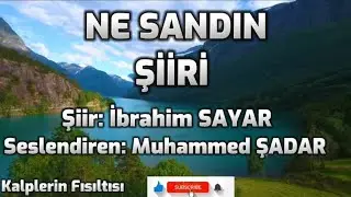 İbrahim Sayar - Ne Sandın Şiiri (Herşey Ondan) #şiir