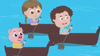 ряд ряд ряд ваш лодка | лодочная песня | песня для детей | Row Row Row Your Boat | Nursery Rhymes