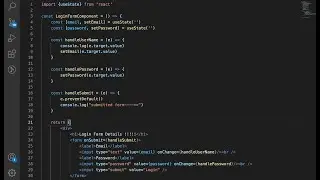 React Login Form Creation and input details updating in STATE.Form SubmitHandler how to build