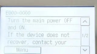 How To Clear E000-0000 In Canon Ir 2206