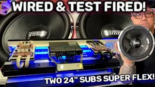 THAT'S A RACK! 3 Amps Wired up & Test Fired Flexing two 24