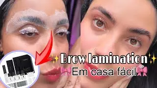 🎀Como fazer BROW LAMINATION e LASH LIFT em casa, FÁCIL ✨
