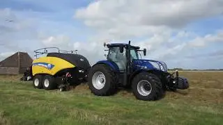 New Holland T7.270 blue power en Bigbaler 1290plus