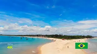 The cinematic coastline of Bahia, Brazil 🇧🇷 | 4K Drone Footage with relaxing music