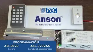 ANSON - Programación de Lectora con cerradura magnética.