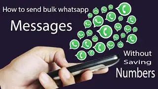 Free WhatsApp bulk message without saving mobile number