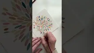 Super simple watercolor flower motif