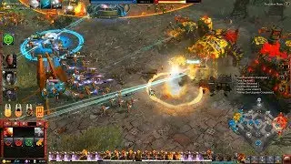 Space Marines vs Orks - 3v3, Hard AI, Quick Battle - Warhammer 40K: Dawn Of War 3 - No Limit Mod