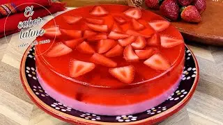 🔴Con Solo 3 Ingredientes! Gelatina de Fresa 🍓 El sabor latino