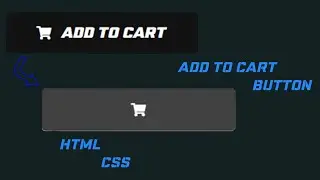 Add to Cart button with hover effect using HTML & CSS