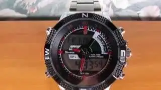 Aliexpress  Кварцевые часы Shark   японский механизм и дизайн