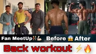 Back workout and fan meet up || Sachin Rajput