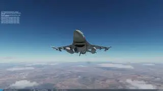 Работа парой F-16C по воздушным целям в DCS.