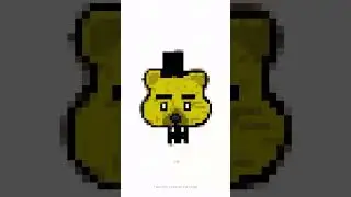 Golden Freddy #shorts #fnaf #art #games #pixelart #flipaclip #freddyfazbear