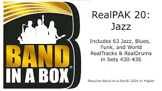 Band-in-a-Box® 2024 - RealPAK: Jazz 20