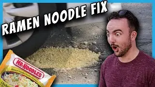 RAMEN NOODLE FIX  | FIXING A POTHOLE WITH RAMEN NOODLES