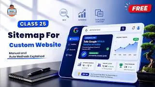 Sitemap for Custom Website | Manual and Auto Methods Explained ( class 25)