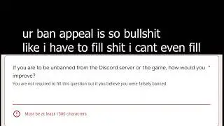 got banned for no reason @Hazem